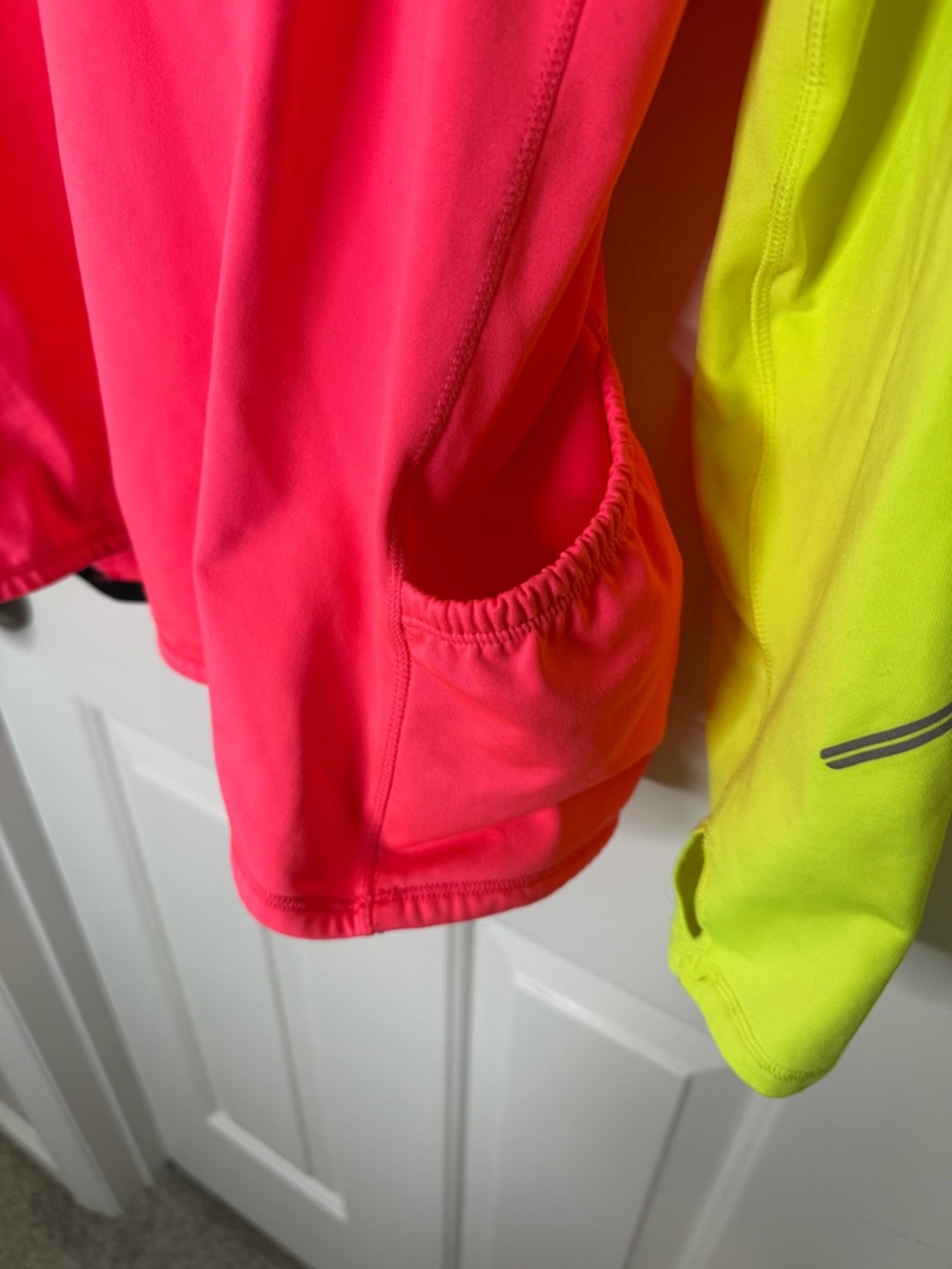 Brooks Hot Pink and Neon Yellow Women's Running Half-Zip - Picture 5 of 8